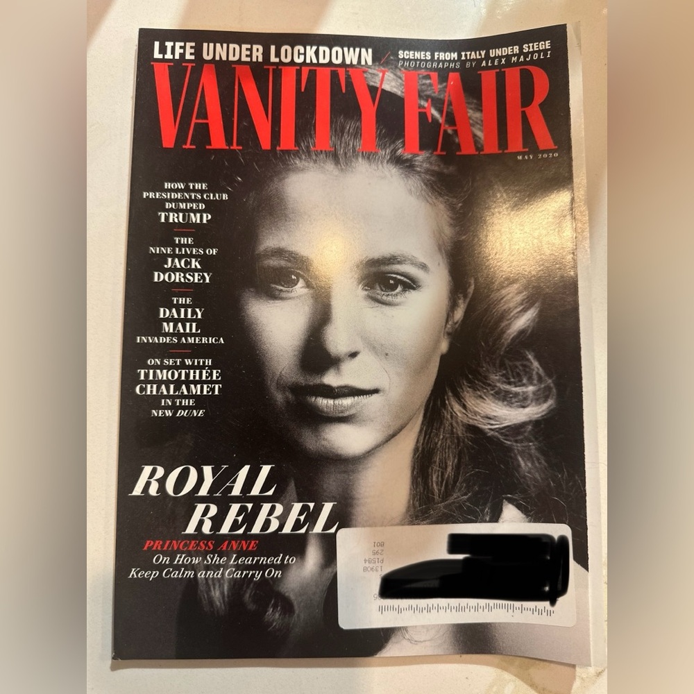 Vanity Fair May 2020 Royal Rebel Princess Anne magazine